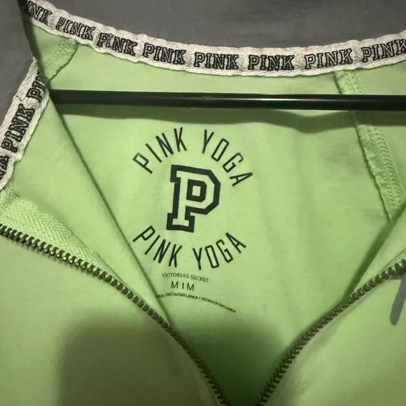 VS PINK Yoga 1986 1/4-Zip Pullover | Size M | Mint Green 💚 - Picture 3 of 7